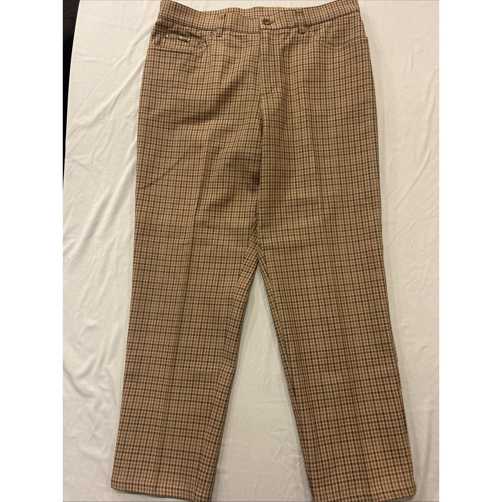 Vintage Lauren Ralph Lauren Houndstooth‎ Jeans 14 Straight Leg Old Money Classic